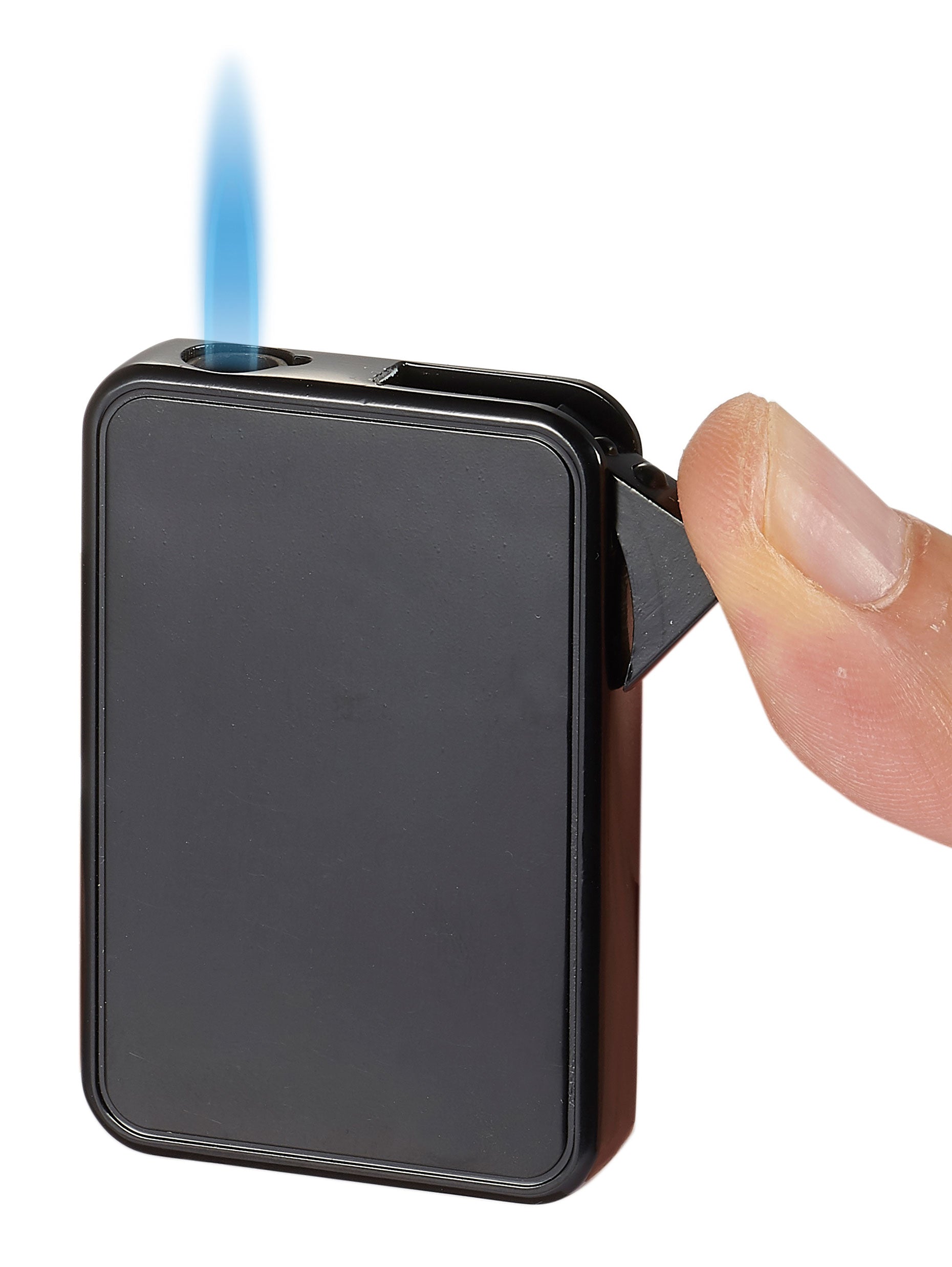 Premium Visol Elk Single Flame Cigar Lighter - Windproof Butane Torch for Cigars & Cigarettes (Black) - Perfect for Outdoor Smoking, Travel & Gifts