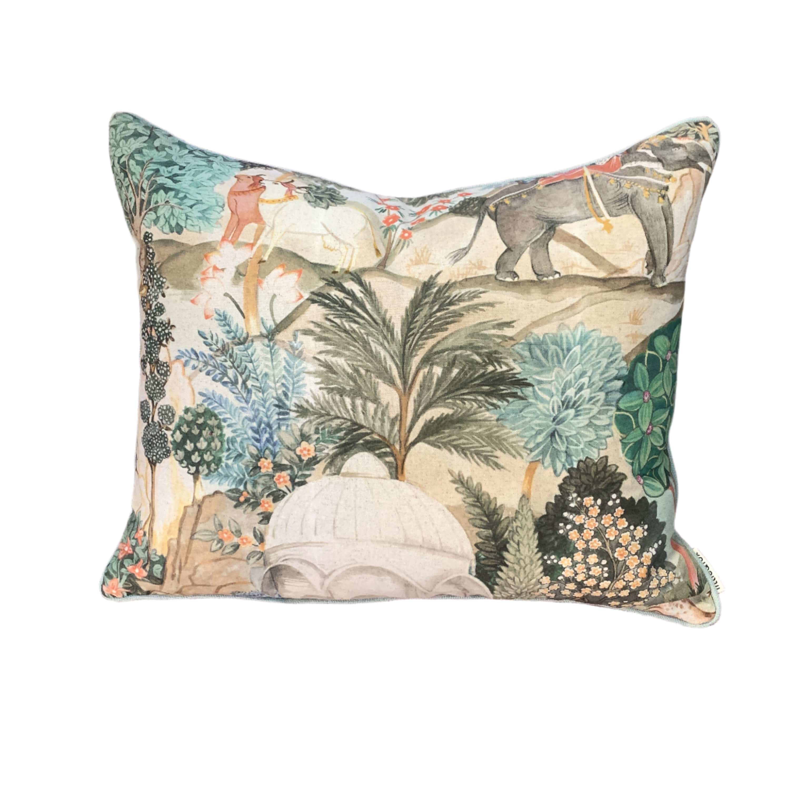 Premium Tarifa Piped Cushion Cover 45x55cm - Decorative Throw Pillow Case for Sofa, Bed & Home Decor - Soft & Stylish Living Room, Bedroom Accessories