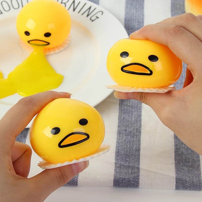 Vomit Egg Squishy Toy - Stress Relief & Sensory Fidget Toy for Kids & Adults - Fun Party Favor, Classroom Reward, Anxiety Relief, and Desk Decor