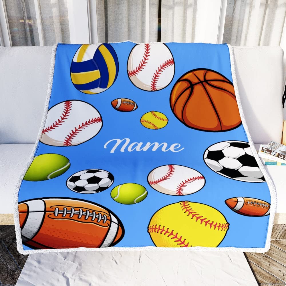 Personalized Name Custom Baby Blanket - Soft Fleece Nursery Blanket for Boys & Girls (30