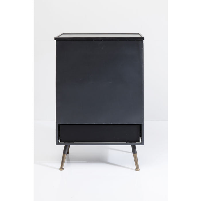 Modern 2-Door 1-Drawer Dresser - La Gomera Style Bedroom Storage Furniture for Home Organization | Perfect for Bedroom, Living Room, or Nursery