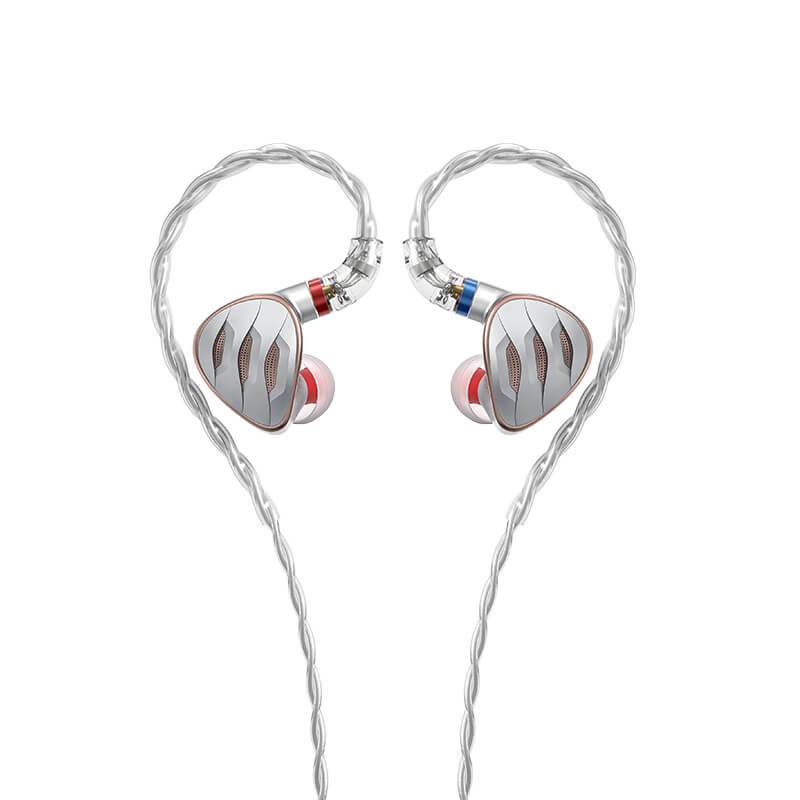 FiiO FH5s Hybrid 4 Driver In-Ear Monitors (IEM) - 2 Dynamic Drivers + 2 Balanced Armatures for Audiophiles | Perfect for Studio Recording, Gaming & Travel