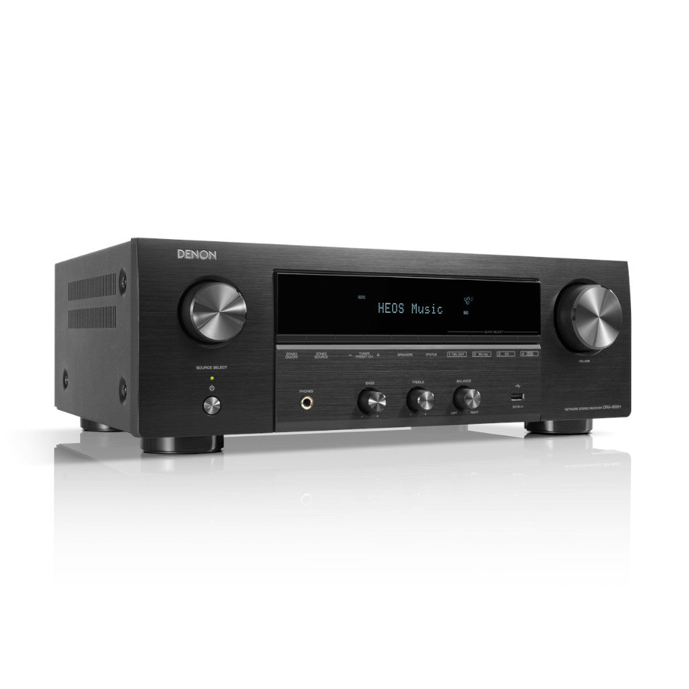 Denon DRA-900H 2-Channel Network Stereo AV Receiver with HEOS Built-in | Hi-Fi Audio Streaming, Bluetooth, AirPlay 2 | Perfect for Home Theater & Music Listening