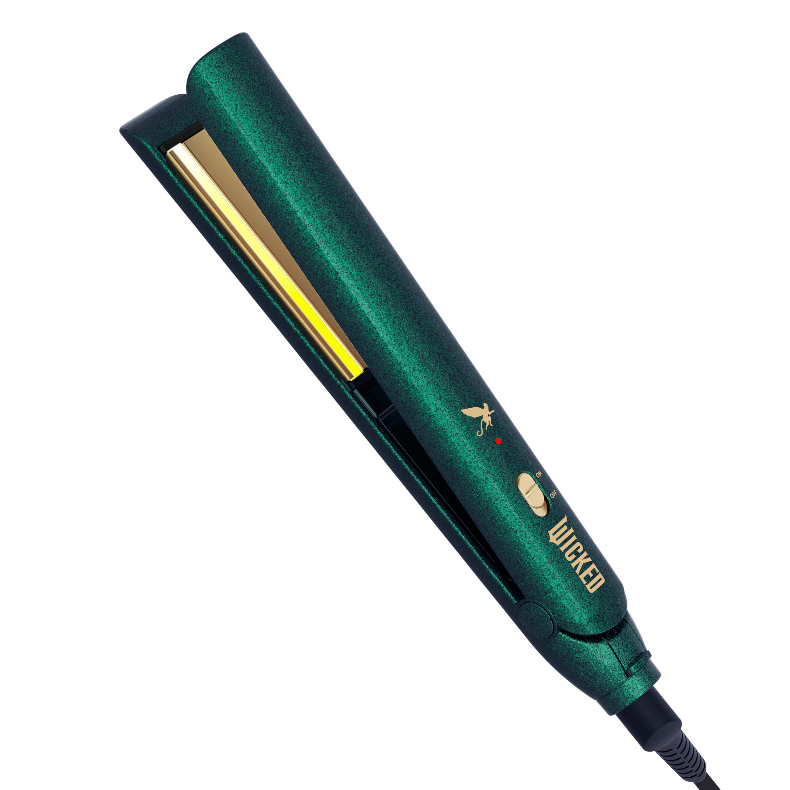 Conair Wicked Elphaba 1-Inch Flat Iron Hair Straightener for Smooth & Shiny Hair - Perfect for Home Use, Travel & Salon Styling