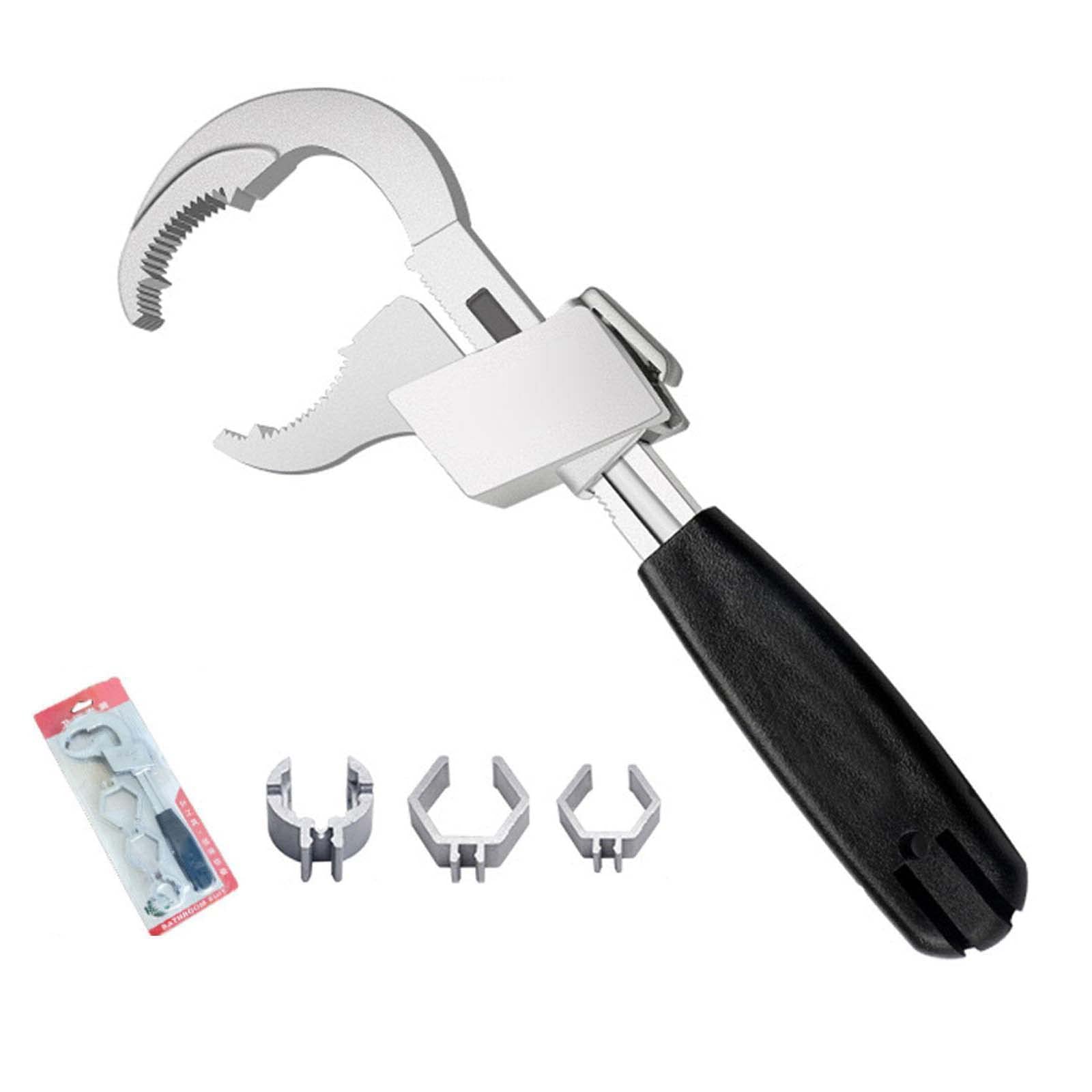 Multifunctional Adjustable Double-Ended Wrench Set - Crescent Wrench for Plumbing, Pipe Repair & Sanitary Ware Installation - Perfect for Home DIY, Water Pipe Maintenance & Bathroom Accessories