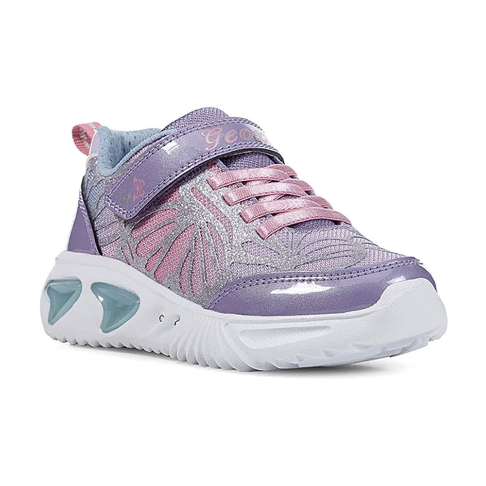 Geox Girl Assister 4 Sneakers - Breathable Lightweight School Shoes for Girls | Perfect for Classroom, Playground & Everyday Wear