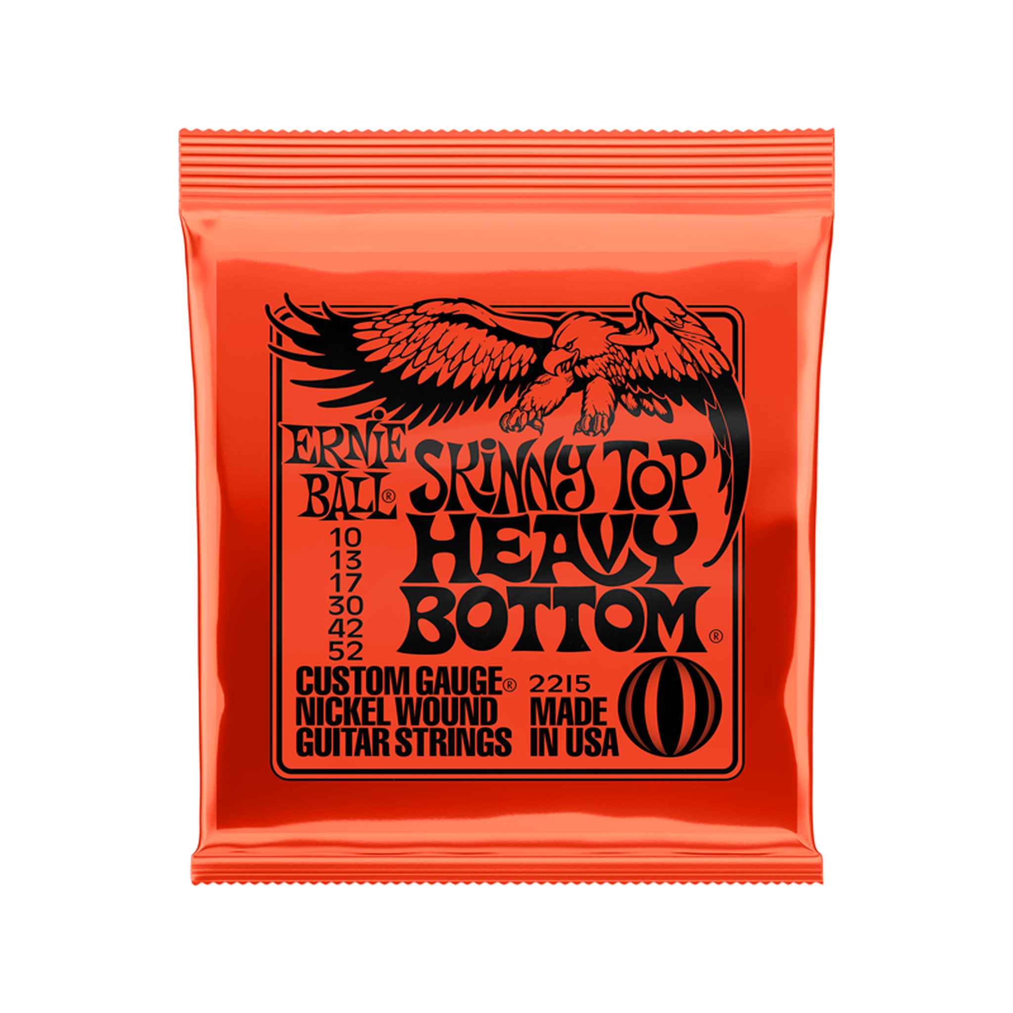 Ernie Ball Skinny Top Heavy Bottom Electric Guitar Strings 10-52 Gauge | Perfect for Rock, Metal & Drop Tuning - Ideal for Live Performances & Studio Recording