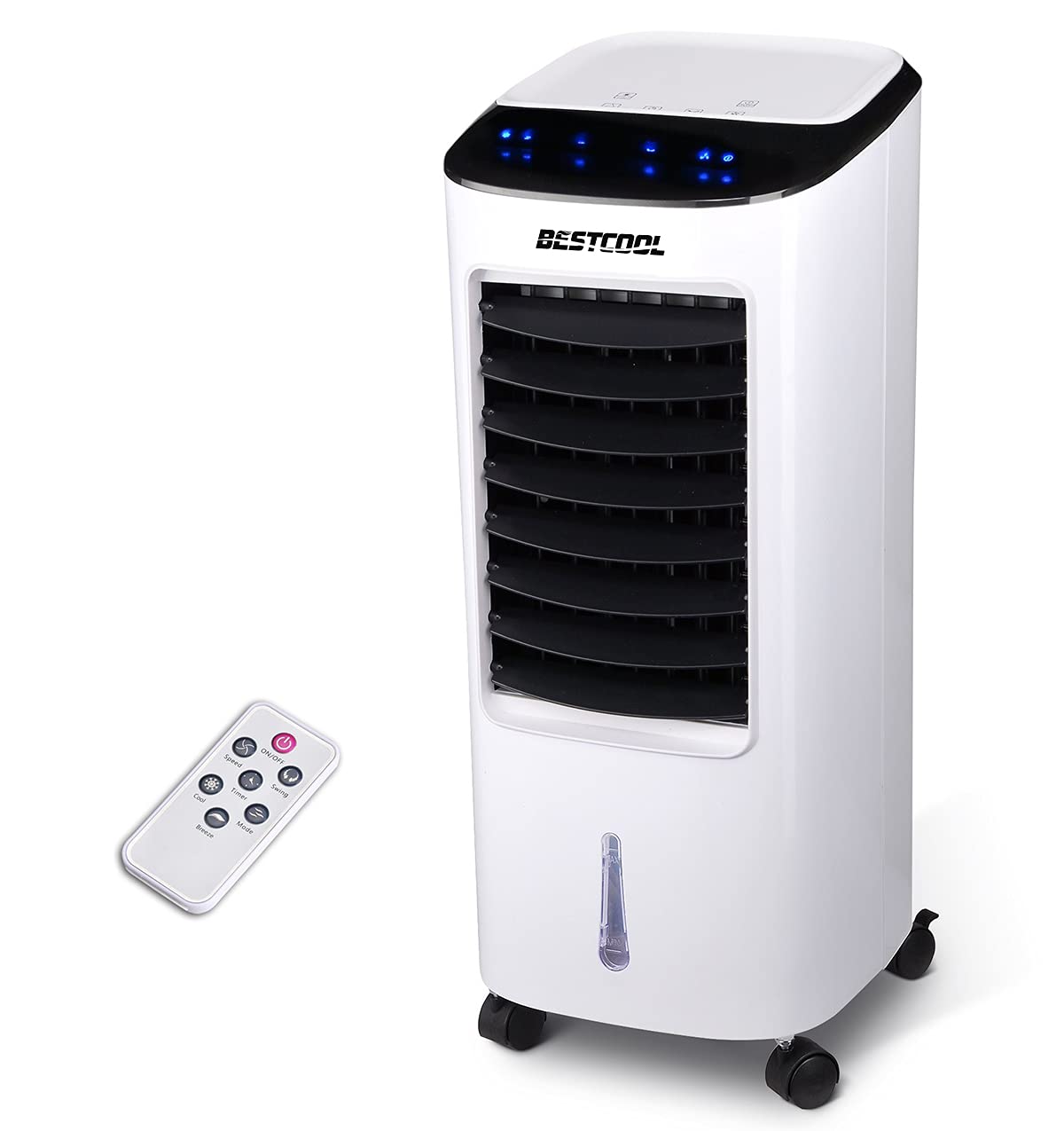 BestCool™ Portable Air Cooler with Fan & Evaporative Humidifier - Personal Cooling for Home, Office, Bedroom & Outdoor Use