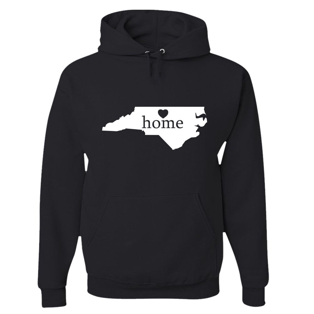 North Carolina Home Hoodie Sweatshirt - Black Small Size | Cozy Pullover for College Fans, Game Day & Casual Wear