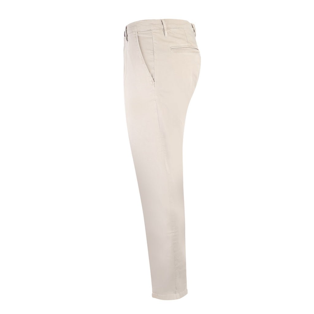 FRADI Men's Stretch Satin Cotton Chino Pants - Comfortable & Stylish for Casual Wear, Office & Travel