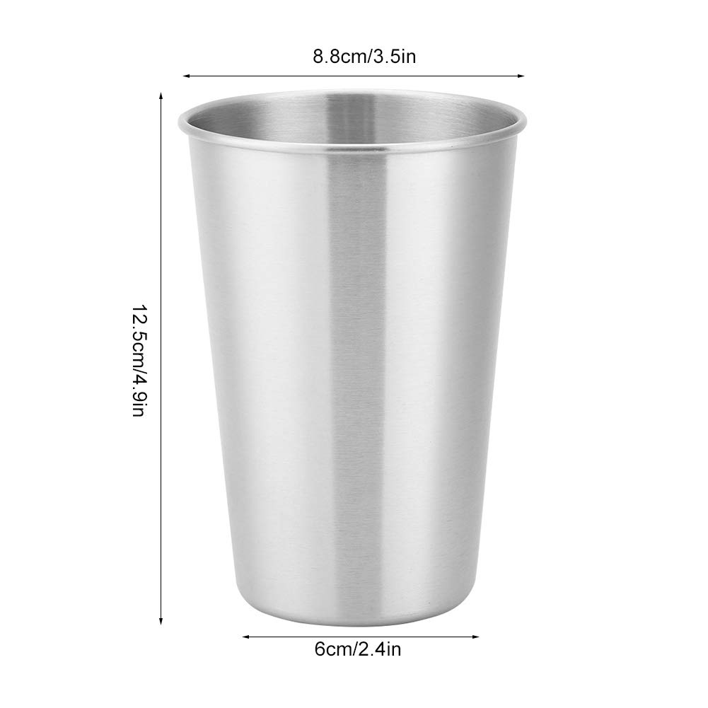 Premium Stainless Steel Milkshake Cup with Lid - Insulated Metal Tumbler for Kids, Camping, Travel - Perfect for Smoothies, Juice, Beer & Cold Drinks - BPA-Free, Durable & Portable