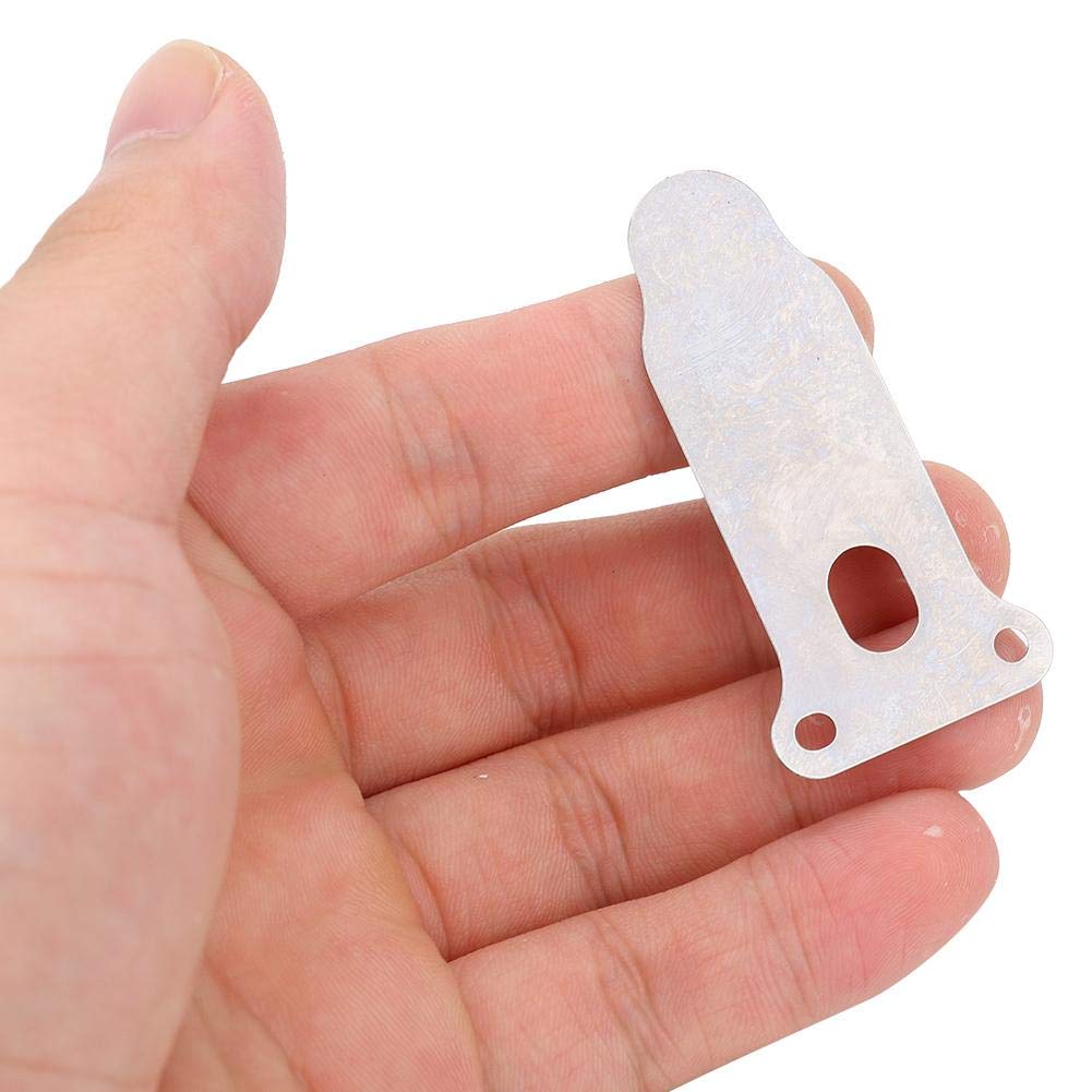 5 Pcs Air Compressor Head Valve Plate Kit - 2.24 Inch Large Tongue Shape Metal Piston Pump Replacement Part for Air Tools & Inflators - Perfect for Automotive, HVAC and Industrial Applications
