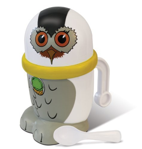 Personal-Size Ice Cream Maker - Instant DIY Mini Ice Cream & Slushy Machine for Kids & Adults (Snowy Owl Design) | Perfect for Birthday Parties, Summer Treats & Family Fun