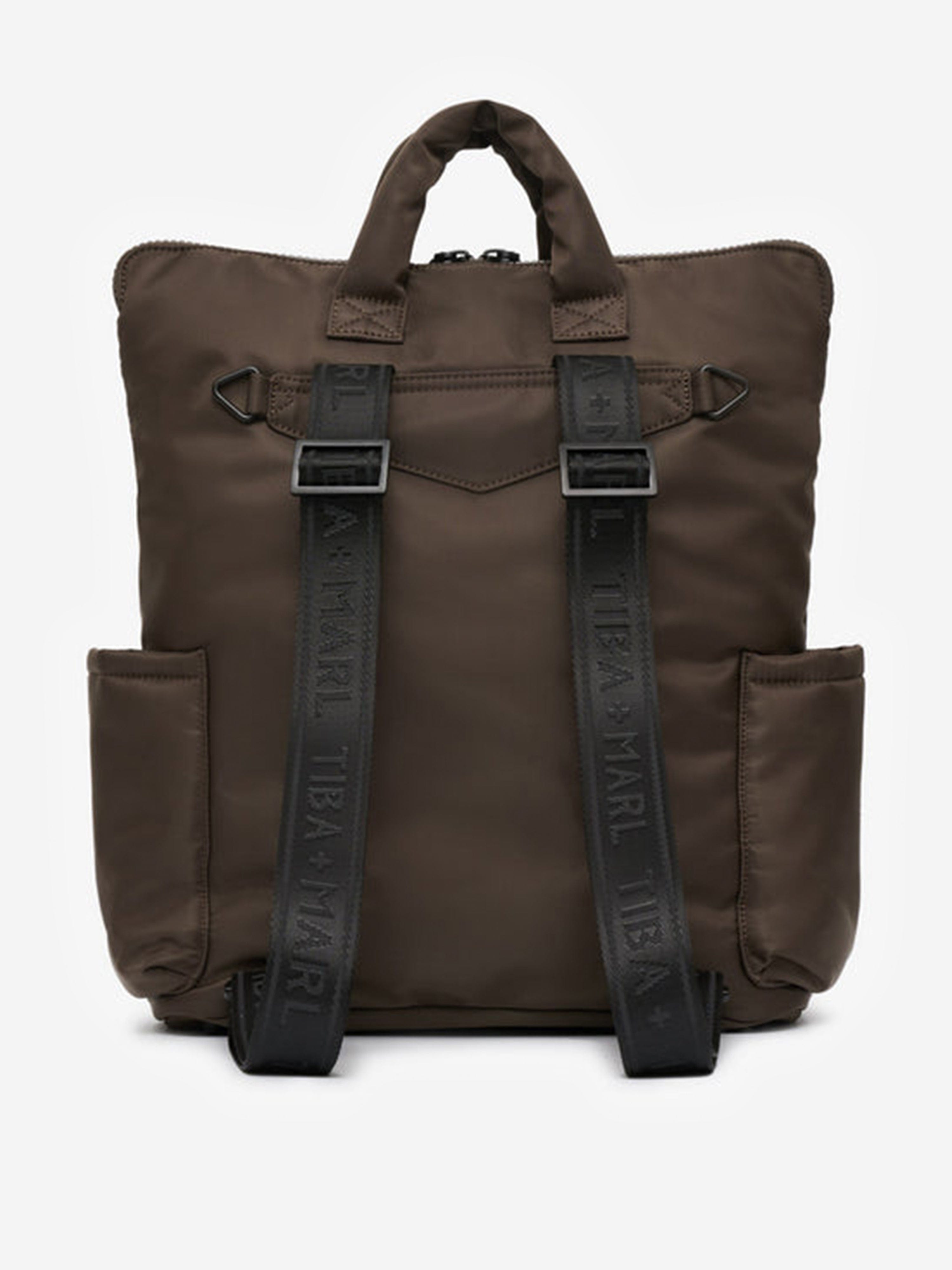 Baby Ozzy Changing Tote & Backpack - Brown Diaper Bag (34cm) for Newborns & Toddlers | Perfect for Travel, Daycare & On-the-Go Parents