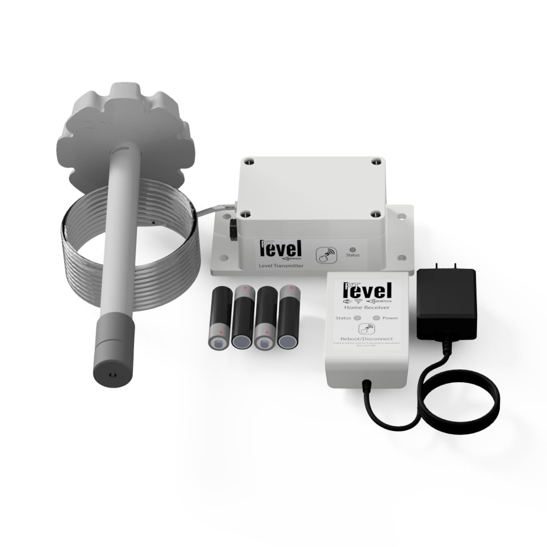 PTLevel Wireless Tank Level Monitor - Remote Water Level Sensor for Cisterns, Wells, Sump Pumps & Chemical Tanks | Real-Time Monitoring via Mobile App & Web | Perfect for Home, Farm & Industrial Use