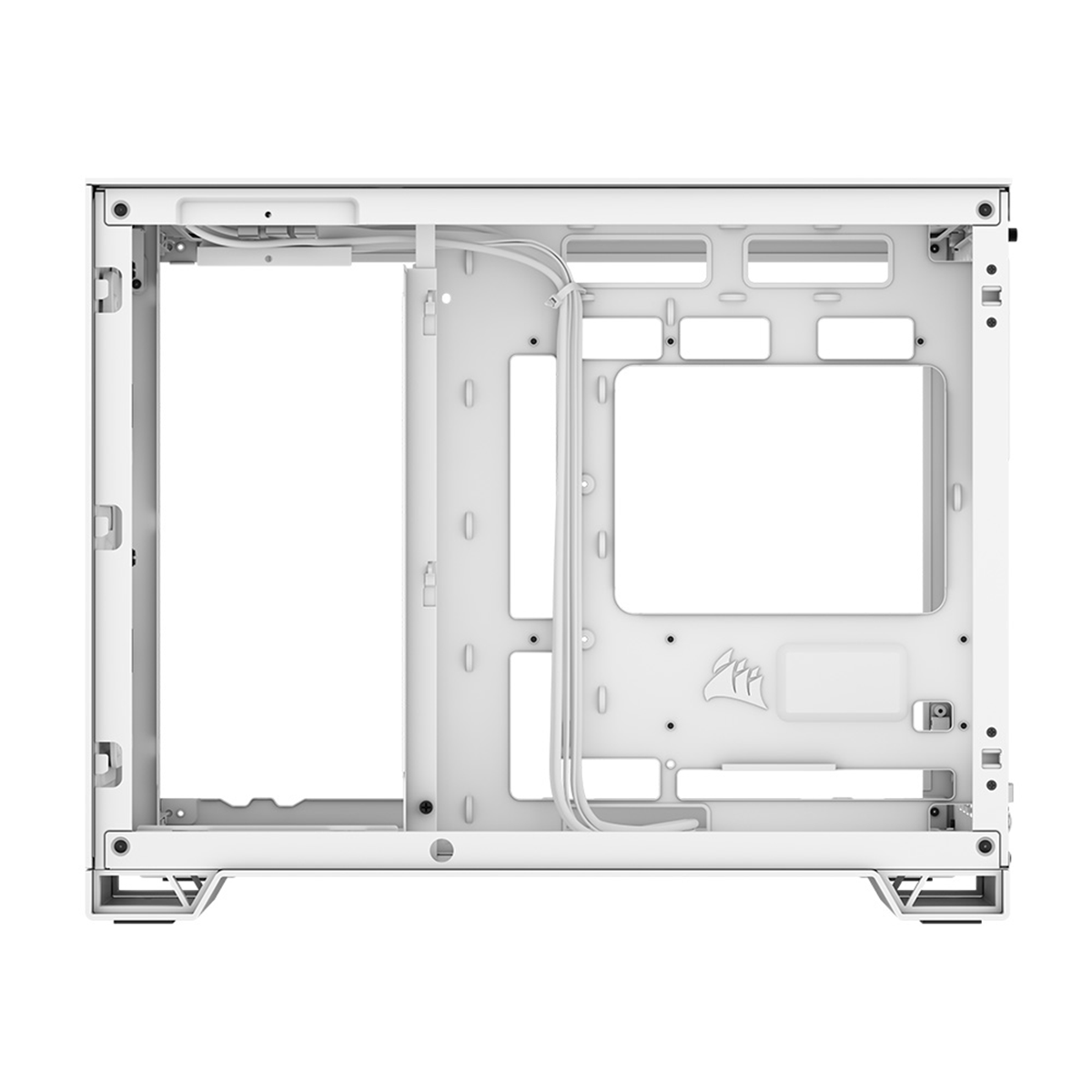 Corsair 2500D Airflow Mid Tower PC Case - Tempered Glass White | High Airflow Design for Gaming & Workstation Builds | Perfect for Compact Spaces & Cable Management
