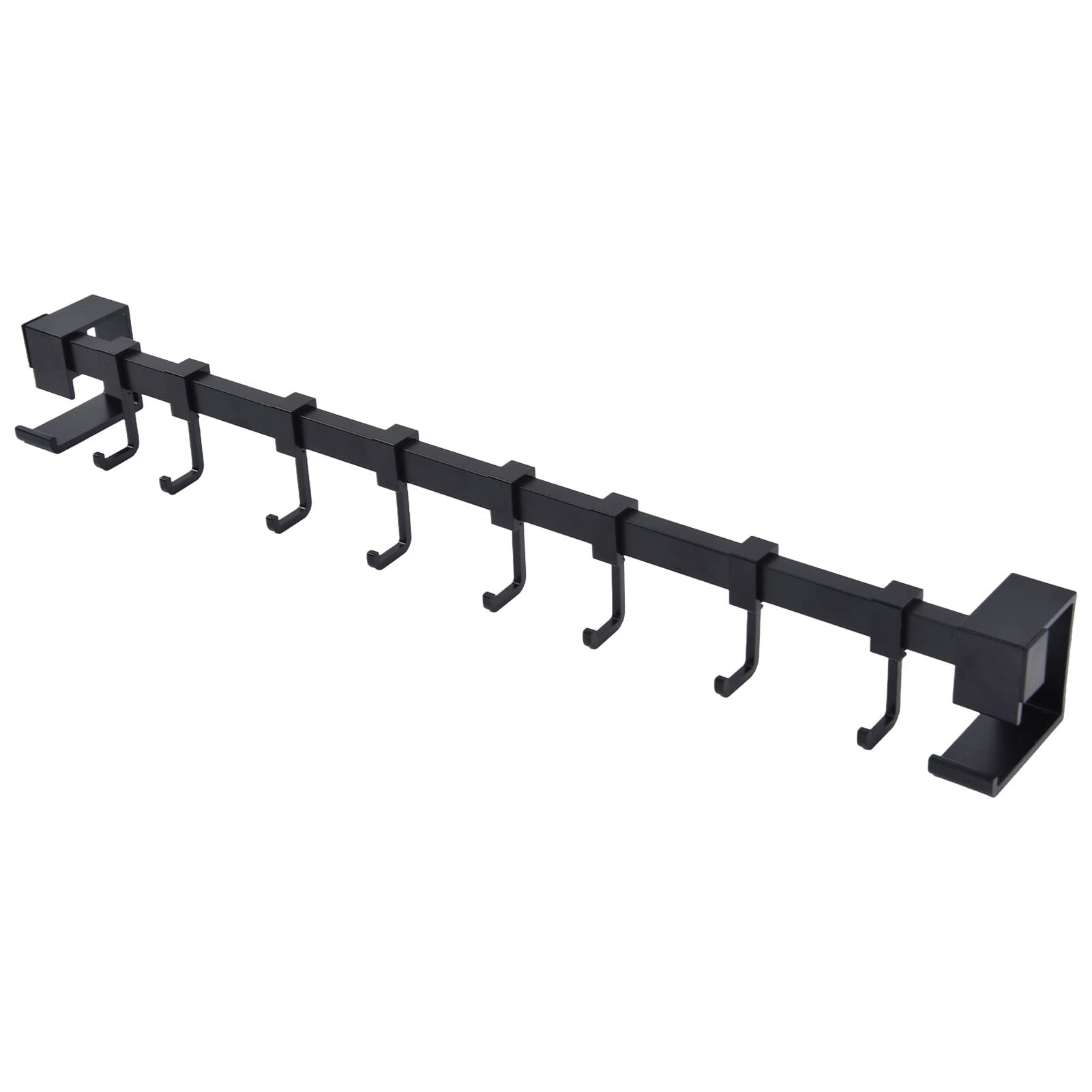 Jeanoko Adjustable Pot and Pan Hanger - Sturdy Aviation Aluminum Hanging Rack for Kitchen, Bathroom & Balcony Storage | Space-Saving Organizer for Cookware, Utensils & Towels
