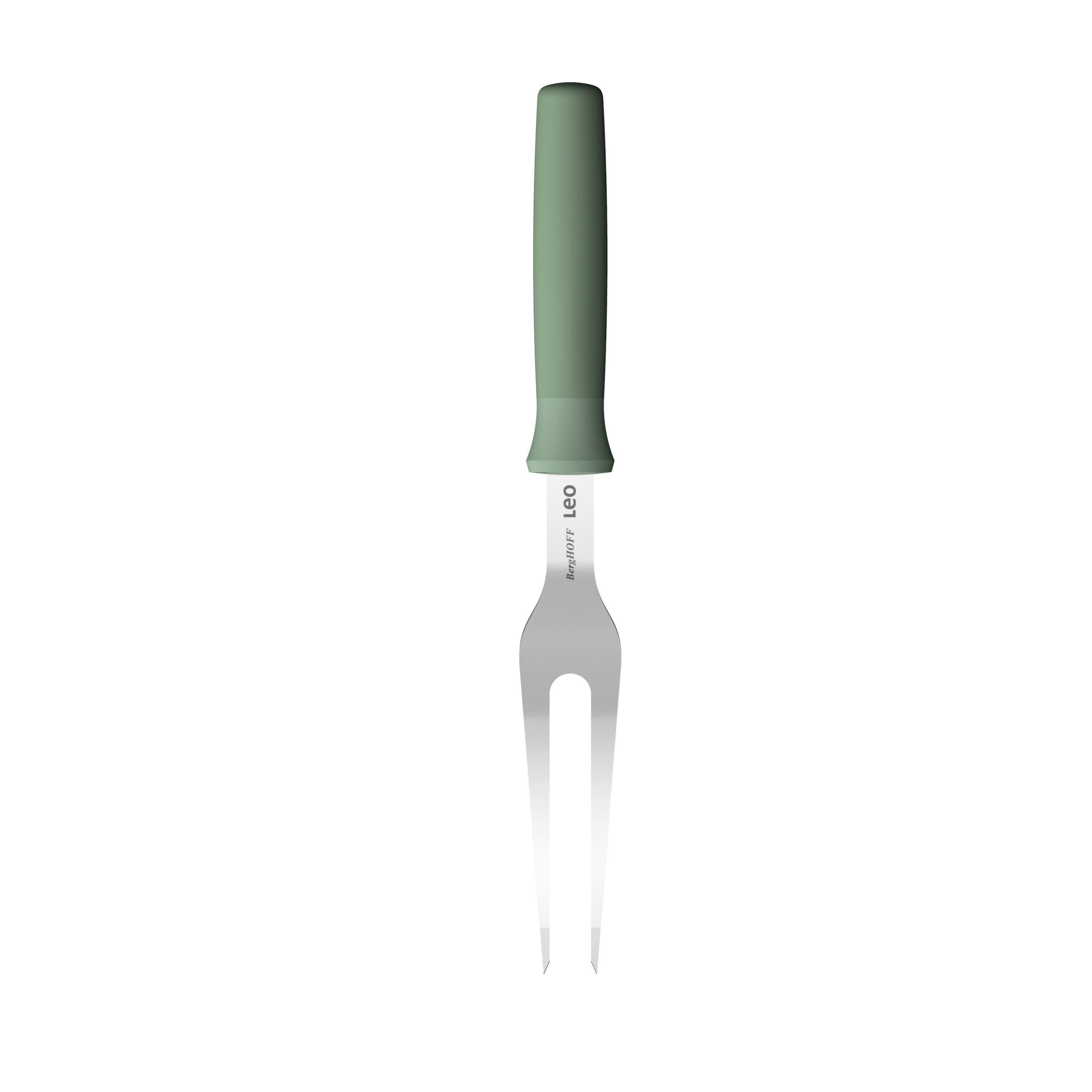 BergHOFF Leo Forest Stainless Steel 2-Piece Carving Set - Eco-Friendly Recycled Material Knife & Fork for Roast Beef, Turkey & Holiday Meals