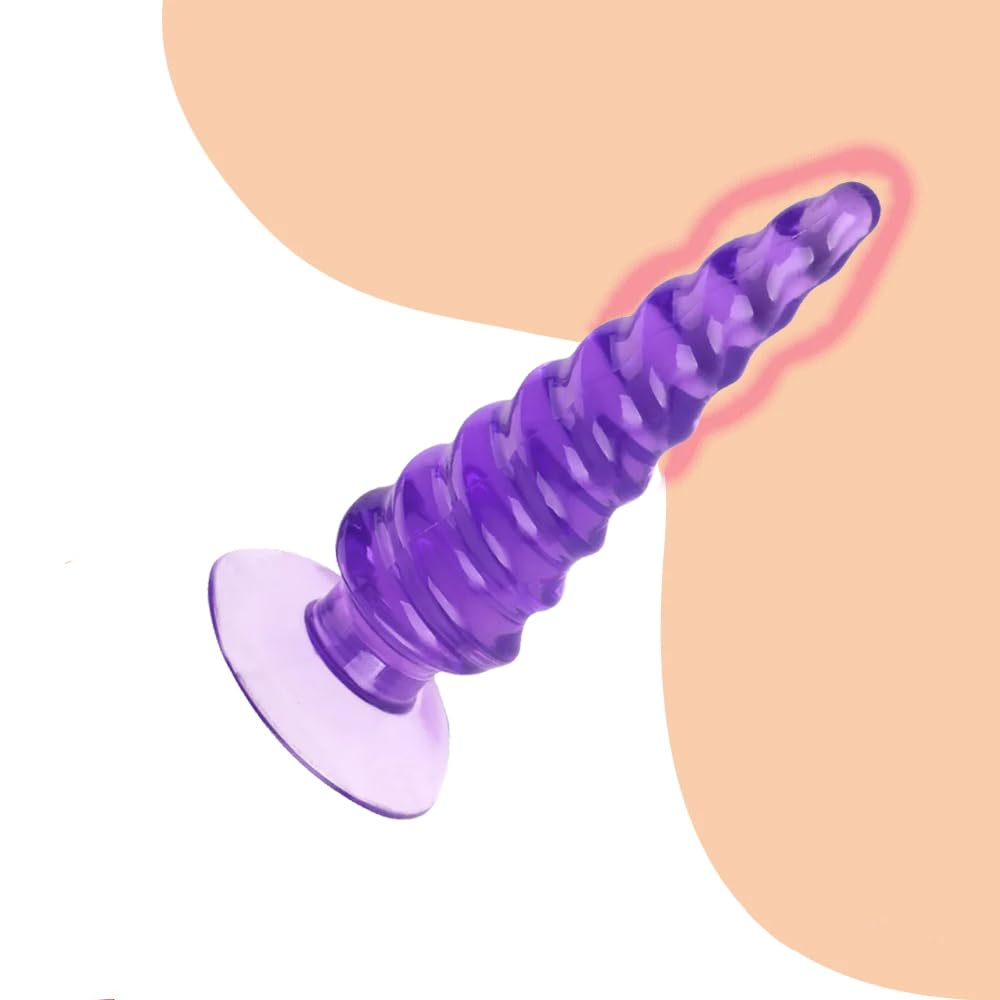 2Pcs Small Silicone Anal Training Plugs for Beginners - Soft & Textured Butt Plugs for Men, Women & Couples - Perfect for Anal Play, Sex Training & Sensual Exploration