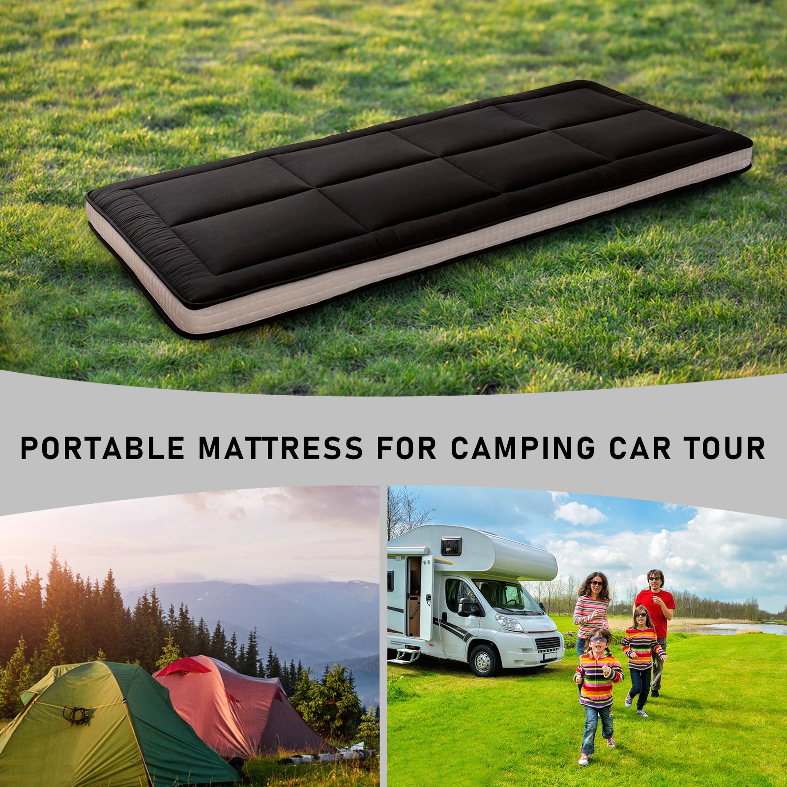 MAXYOYO 32 x 75 Inch Cot Size Futon Mattress - Foldable Floor Mattress, Tatami Mat for Guest Bed, Camping & Home Decor | Comfortable & Space-Saving Sleeping Solution