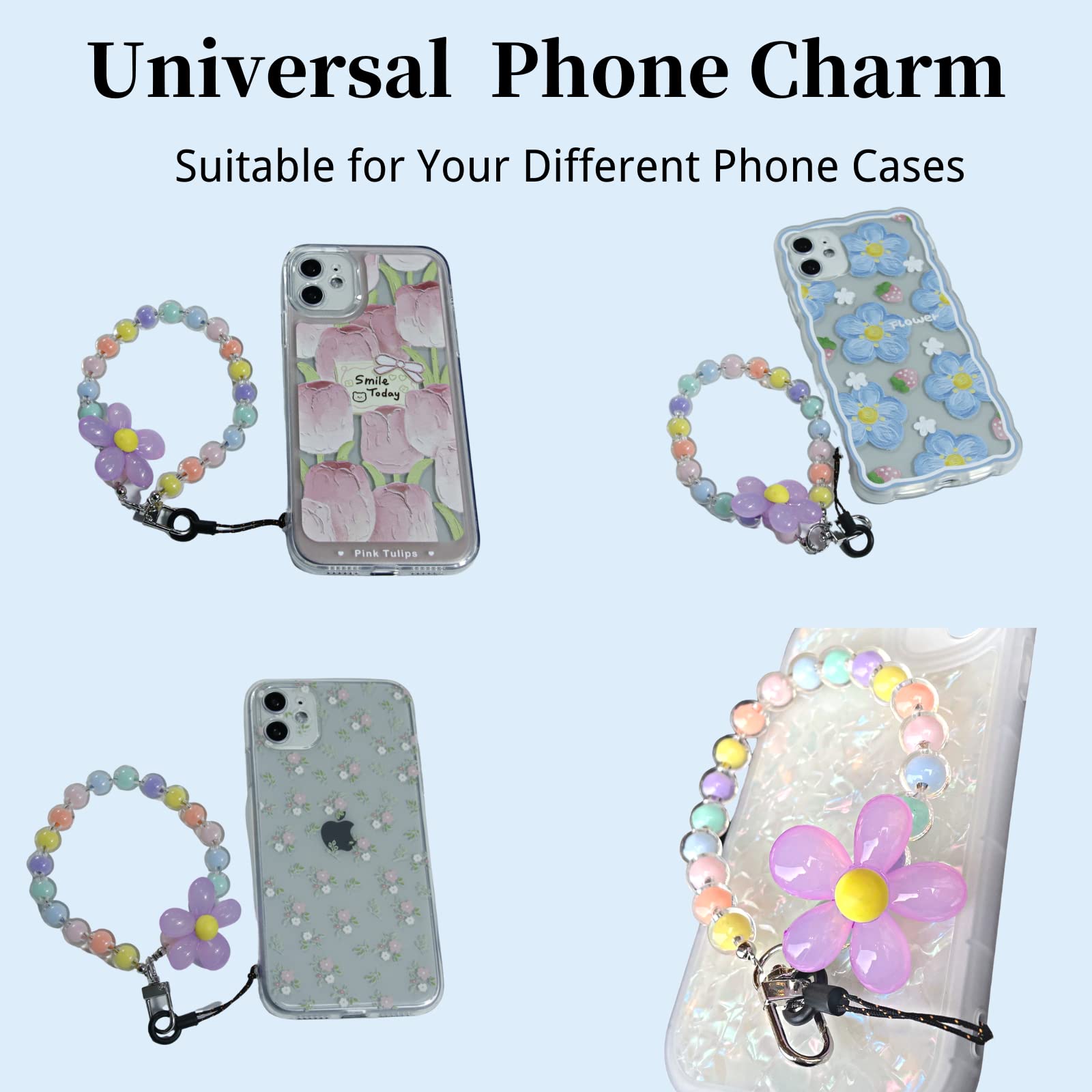 Cute Phone Charms for iPhone & Android - Stylish Accessories for Girls & Teens - Perfect for Keychains, Bags & DIY Jewelry Making