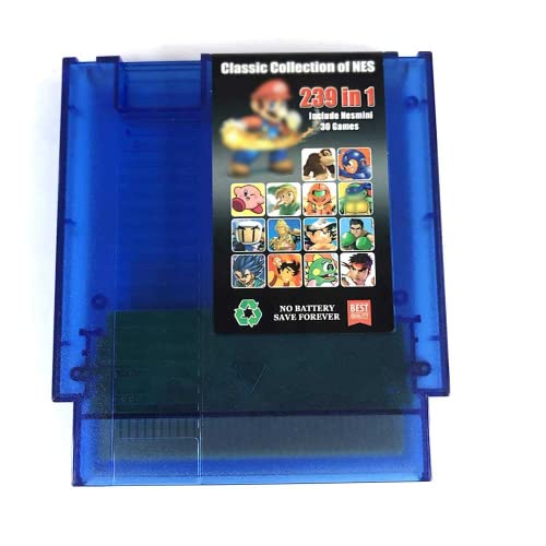 239-in-1 NES Classic Multicart Game Collection - Retro Gaming Bundle for Nintendo Entertainment System - Perfect for Nostalgic Gamers and Family Fun