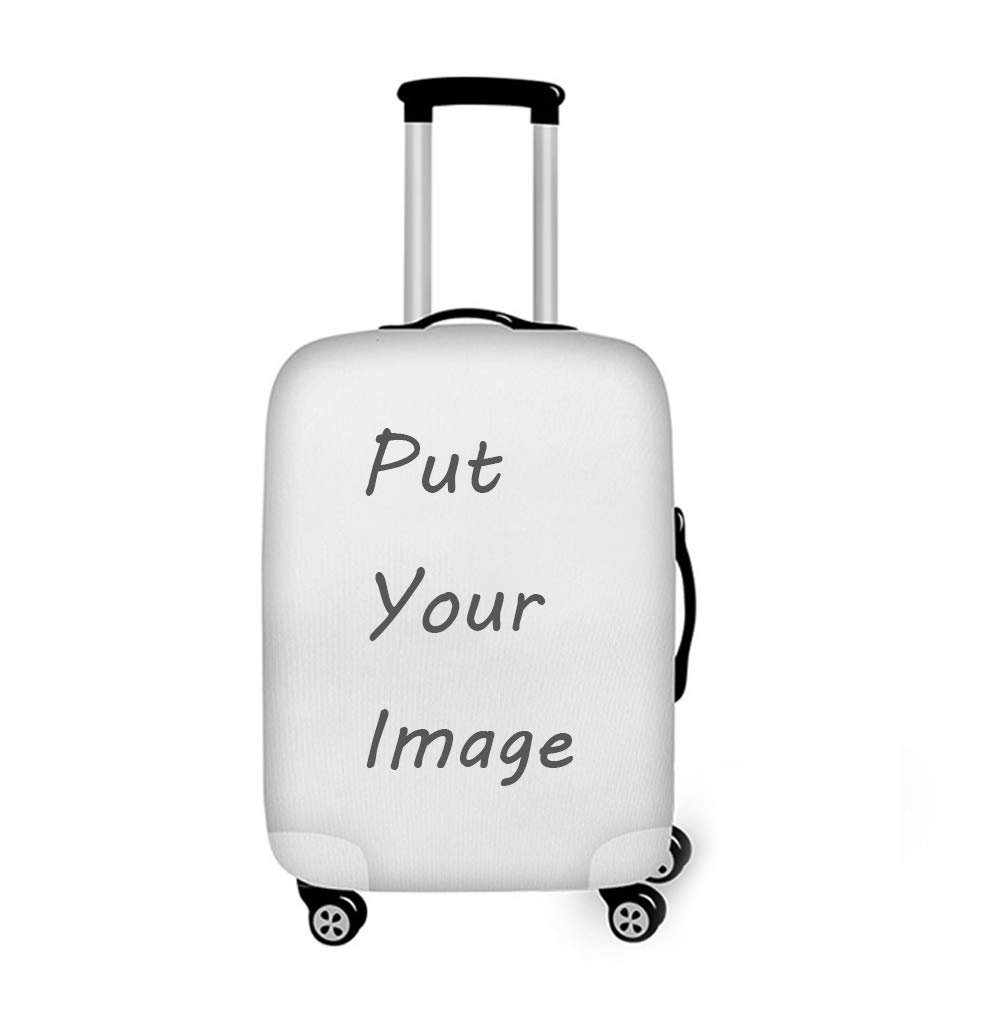3D Printed Luggage Cover for 18-28 Inch Suitcases - Geometric Design Protective Baggage Case Cover | Travel Accessories for Vacation & Business Trips