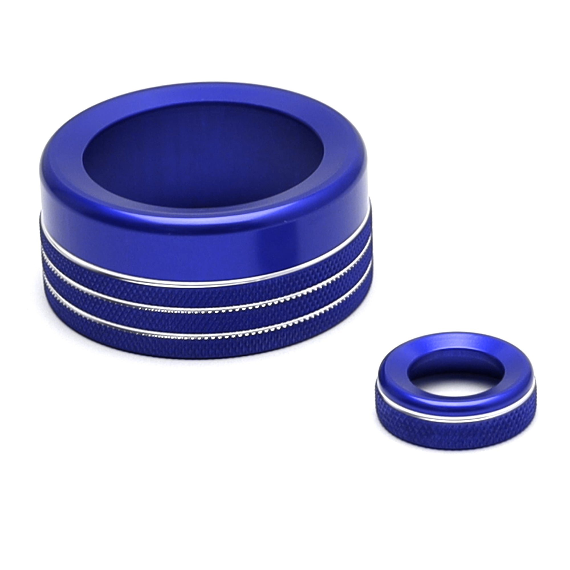 2 TRD Blue Driving Mode & Volume Knob Covers for 2022+ Toyota Tundra & Sequoia 8