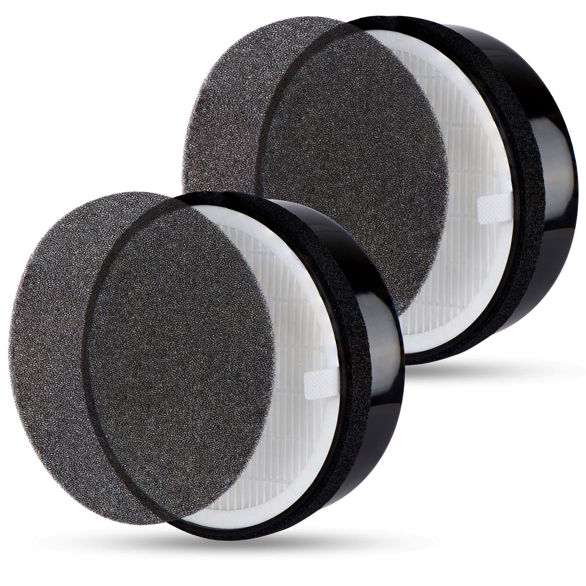 Flintar H13 True HEPA Replacement Filter - 2 Pack for Levoit LV-H132 Air Purifier (Part # LV-H132-RF) | Improves Indoor Air Quality for Allergy & Asthma Relief | Perfect for Bedrooms, Offices & Living Spaces