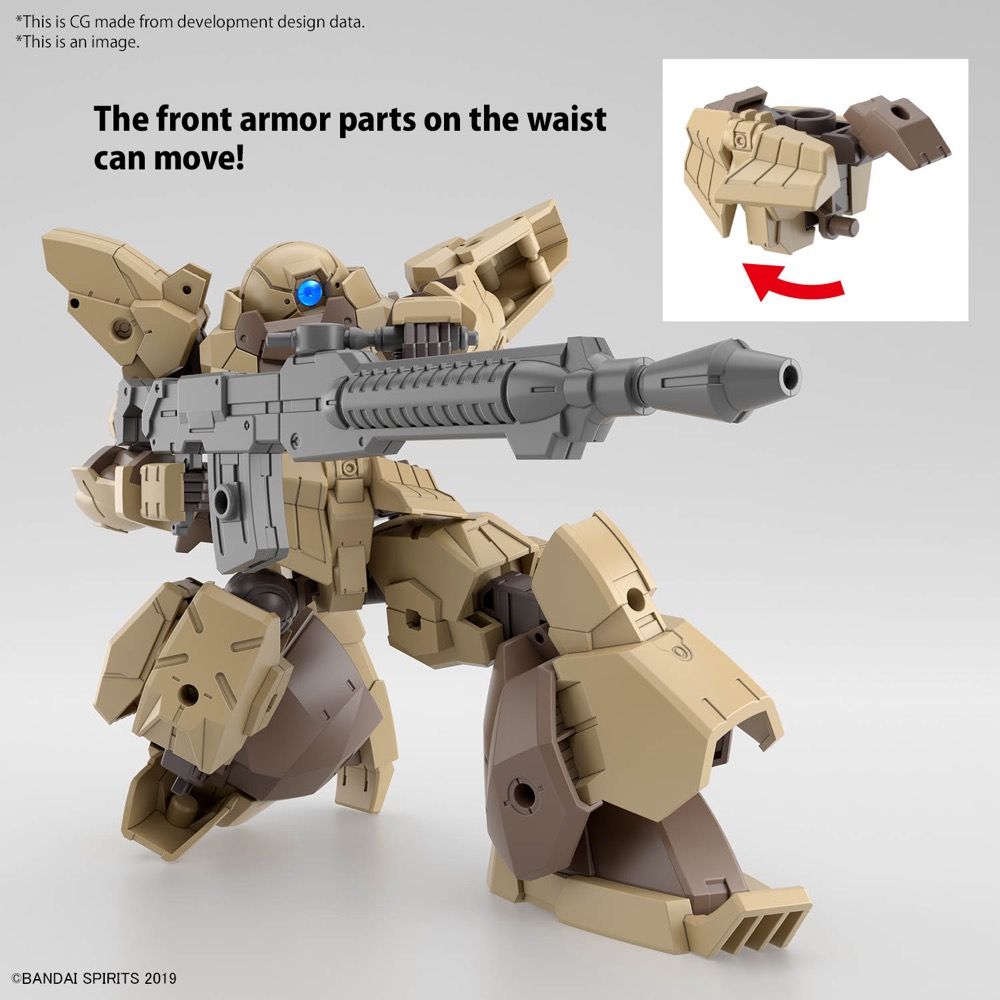 Bandai 30 Minutes Missions 30MM #60 1/144 Scale bEXM-28 Revernova Brown Model Kit - Perfect for Gundam Builders & Sci-Fi Model Enthusiasts