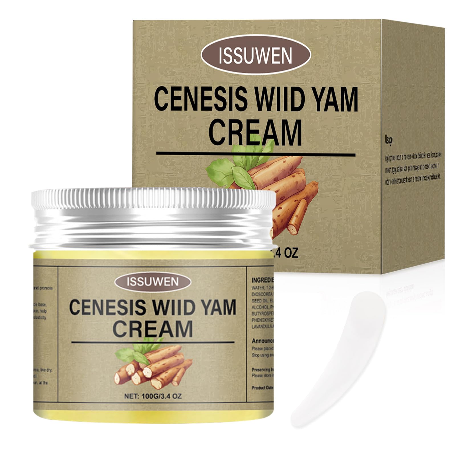 Wild Yam Cream for Women - Natural Hormone Balance Body Butter, PMS & Menopause Relief Moisturizer | Travel Size | Organic Skincare for Night Use & Daily Comfort