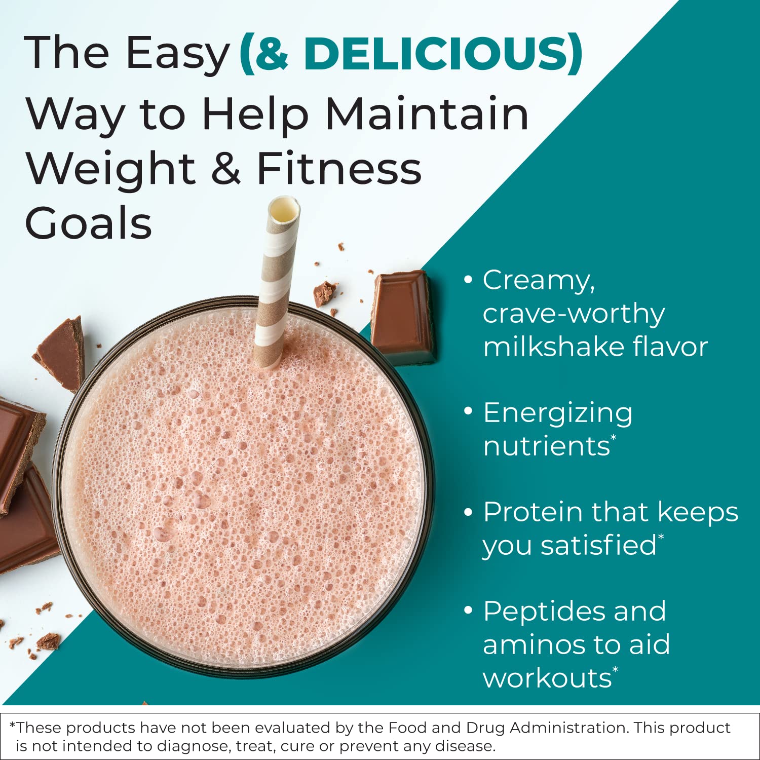 JJ Virgin Chocolate Paleo All-in-One Shake with Extra Fiber Powder - Gluten Free Meal Replacement for Weight Loss & Gut Health - Perfect for Breakfast Smoothies & Post-Workout Recovery