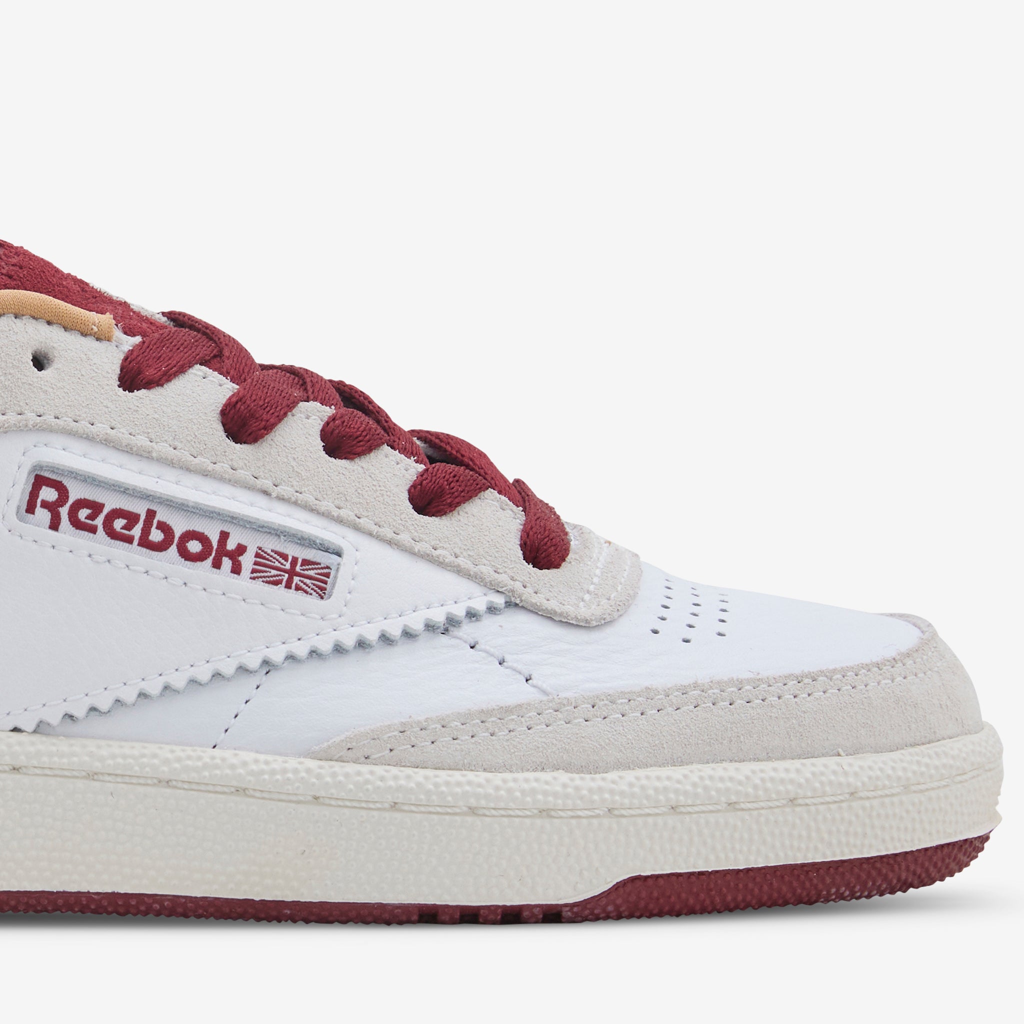 Reebok Club C 85 Vintage Sneakers - White, Retro Red & Chalk | Classic Retro Running Shoes for Men & Women | Perfect for Casual Wear, Gym & Street Style