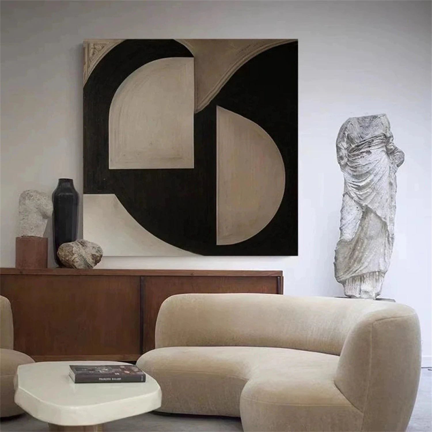 Abstract Painting #AB 280 - Modern Wall Art for Living Room, Bedroom & Office Decor | Large Canvas Artwork for Home & Office