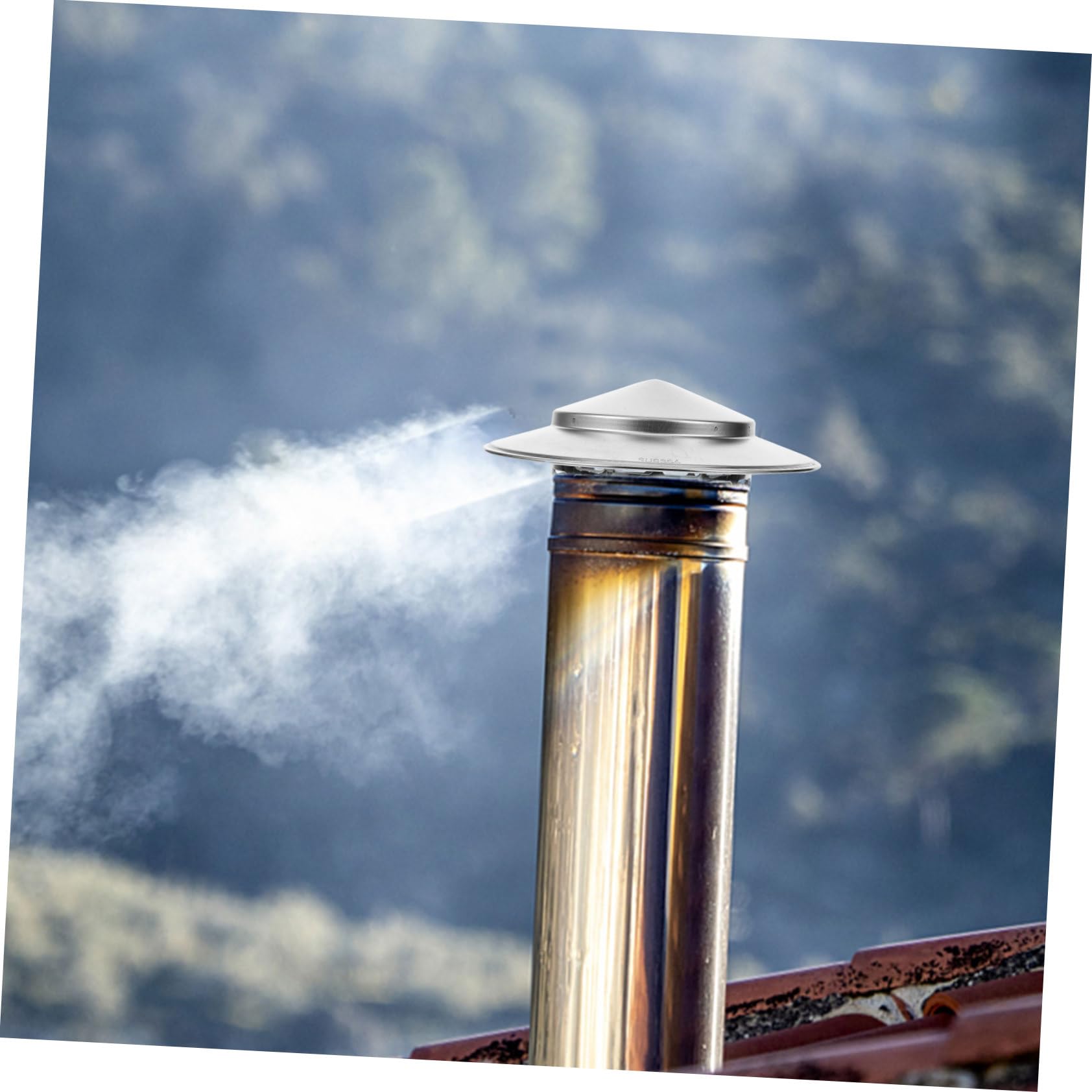 Stainless Steel Chimney Cap & Stove Pipe Topper - Weatherproof Chimney Vent Cover & Flue Cap for Wood Stove - Perfect for Fireplace Protection & Outdoor Use