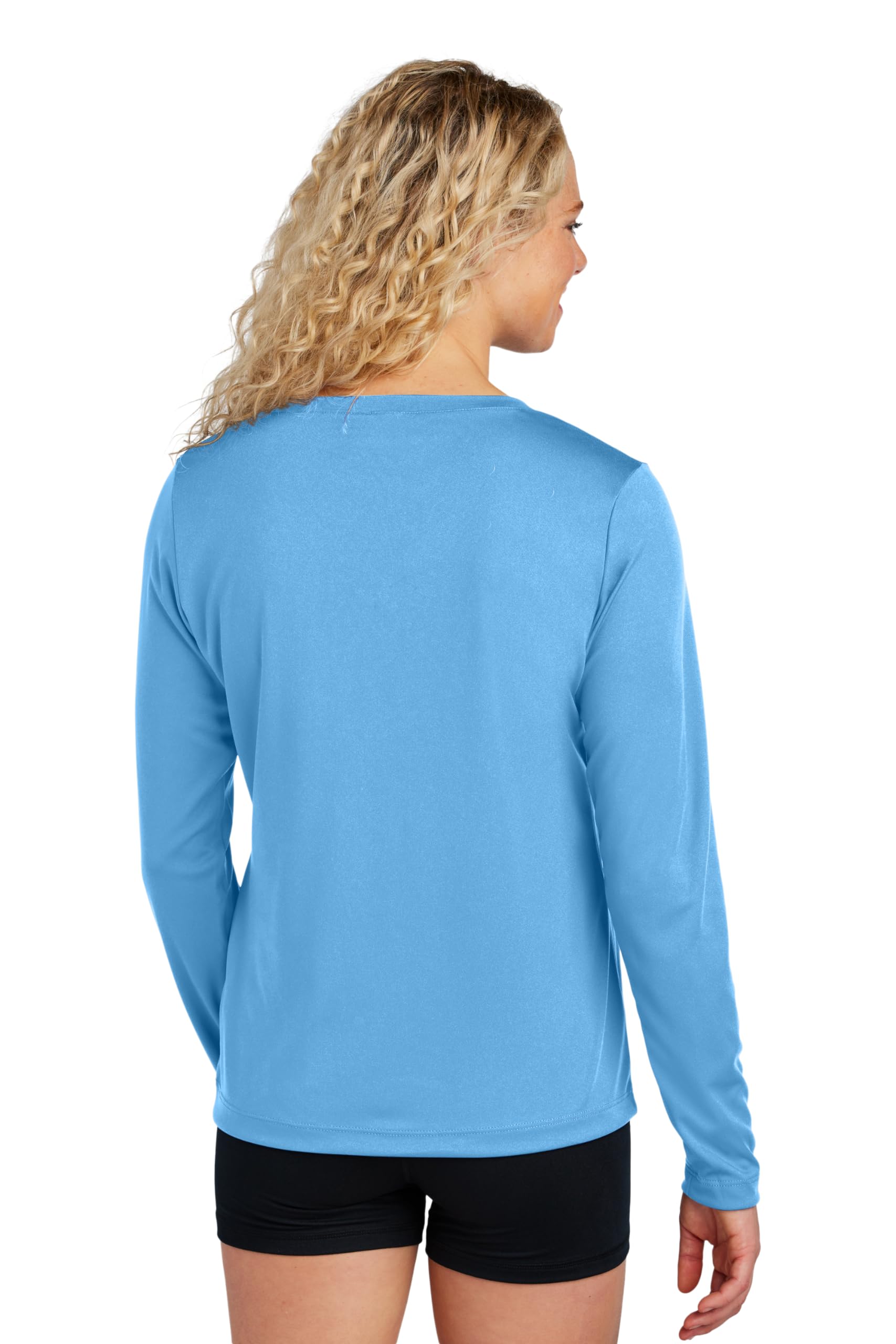 Women's Long Sleeve V-Neck Workout Tops - Gym & Yoga Shirts (Plus Sizes)