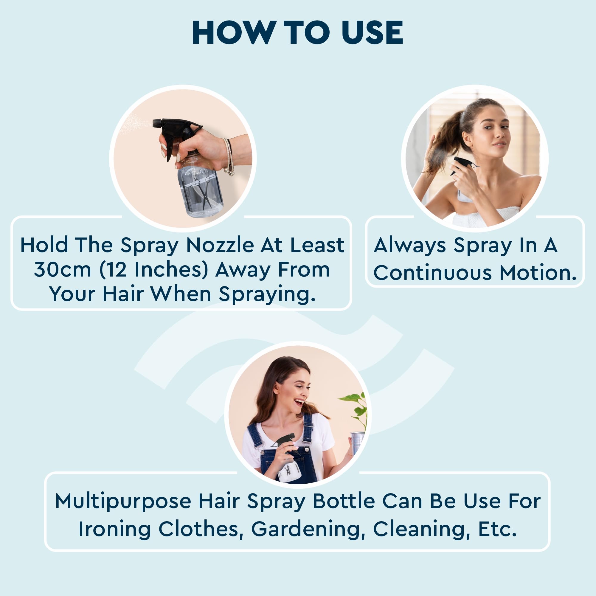 **GUBB Fine Mist Hair Spray Bottle - Professional Refillable Spritz Bottle for Salon & Home Use | Hair Styling, Plant Watering, DIY Treatments & More | Perfect for Stylists, Gardeners & Beauty Enthusiasts**