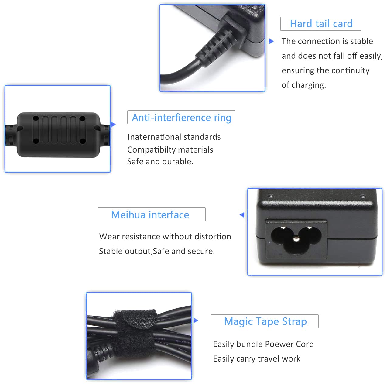 45W USB C Laptop Charger for Lenovo ThinkPad, Yoga, Ideapad - Compatible with P51S P52S P53S E480 E485 L380 L480 L490 L580 L590 T14 T480 T580 T590 910 920 C630 C930 C940 720 730 - Fast Charging Power Adapter for Home, Office & Travel Use