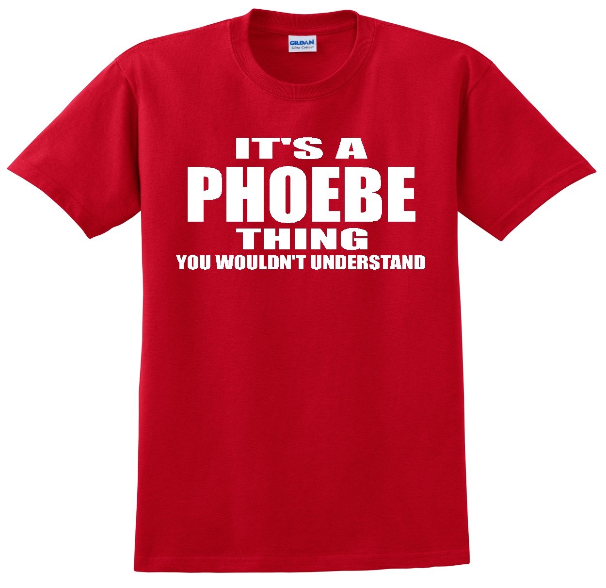 Phoebe Thing Red T-Shirt for Women - Soft Cotton Casual Tee for Everyday Wear, Gym, and Outings