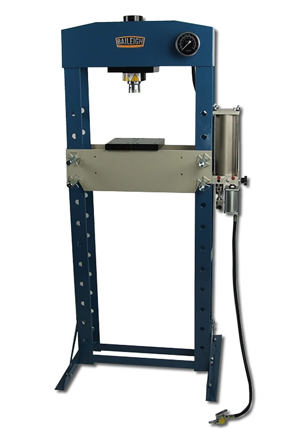 Baileigh Industrial BA9 1004816 HSP 30A H-Frame Shop Press - 30 Ton Capacity, Air & Hand Operated for Metalworking, Woodworking, and Automotive Repair