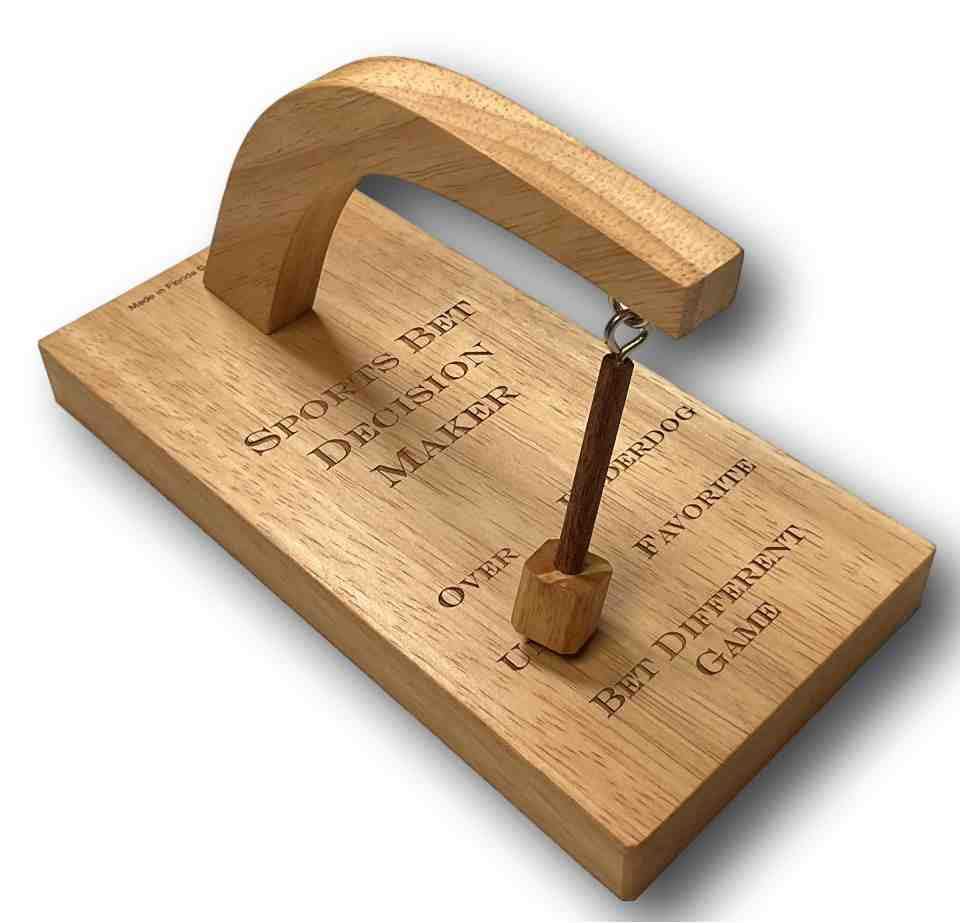 Creative Crafthouse Sports Bet Decision Maker - Pendulum Fortune Teller for Game Predictions & Friendly Wagers | Perfect for Sports Bars, Game Nights & Gambling Parties