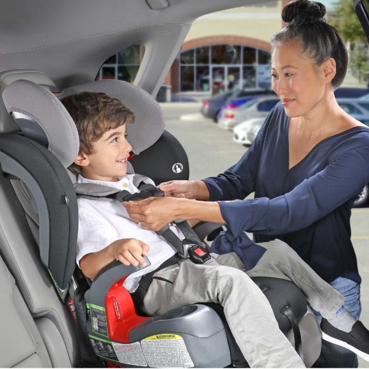 Britax Grow with You Booster Car Seat - Safe & Comfortable for Kids 4-12 Years - Perfect for School, Travel & Road Trips