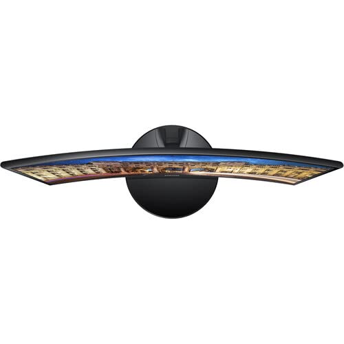 Samsung 24 Inch Curved LED Monitor - Full HD 1080p, 60Hz, Ultra-Slim Design for Gaming, Home & Office | Includes Free Mouse Pad | Black | LC24F390FHNXZA Model | Perfect for Work, Gaming & Entertainment