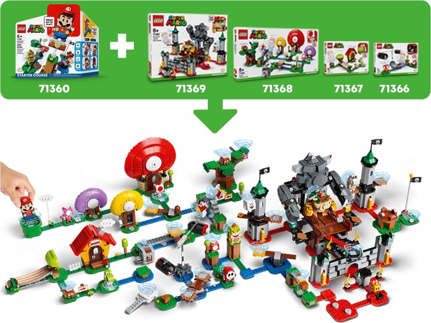LEGO Super Mario 71368 Toad's Treasure Hunt Expansion Set - Interactive Building Toy for Kids, Collectible Gift for Mario Fans - Perfect for Playtime, Birthday Parties & Creative Fun