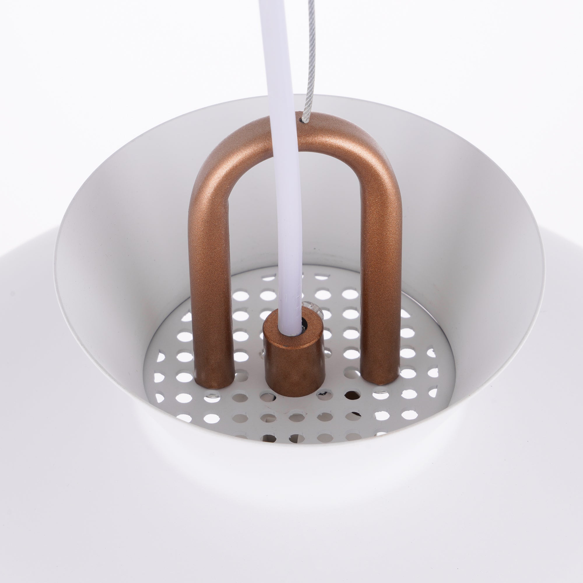 Modern Coil Ceiling Pendant Light Fixture - Adjustable Hanging Chandelier for Dining Room, Kitchen Island, Bedroom & Living Room Decor