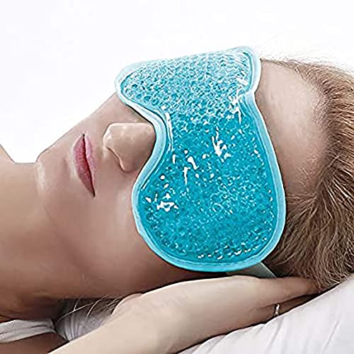 Zorzel Ice Gel Eye Mask for Dark Circles & Stress Relief - Soft Plush Backing, Comfortable Weighted Sleep Mask for Women & Men - Perfect for Migraine Relief, Puffy Eyes & Relaxation at Home, Office or Travel