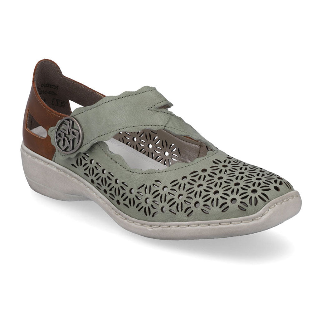 Rieker 413G4 Women's Comfortable Slip-On Loafers - Lightweight Casual Shoes for Walking, Work & Travel | Breathable & Supportive Footwear for Everyday Wear