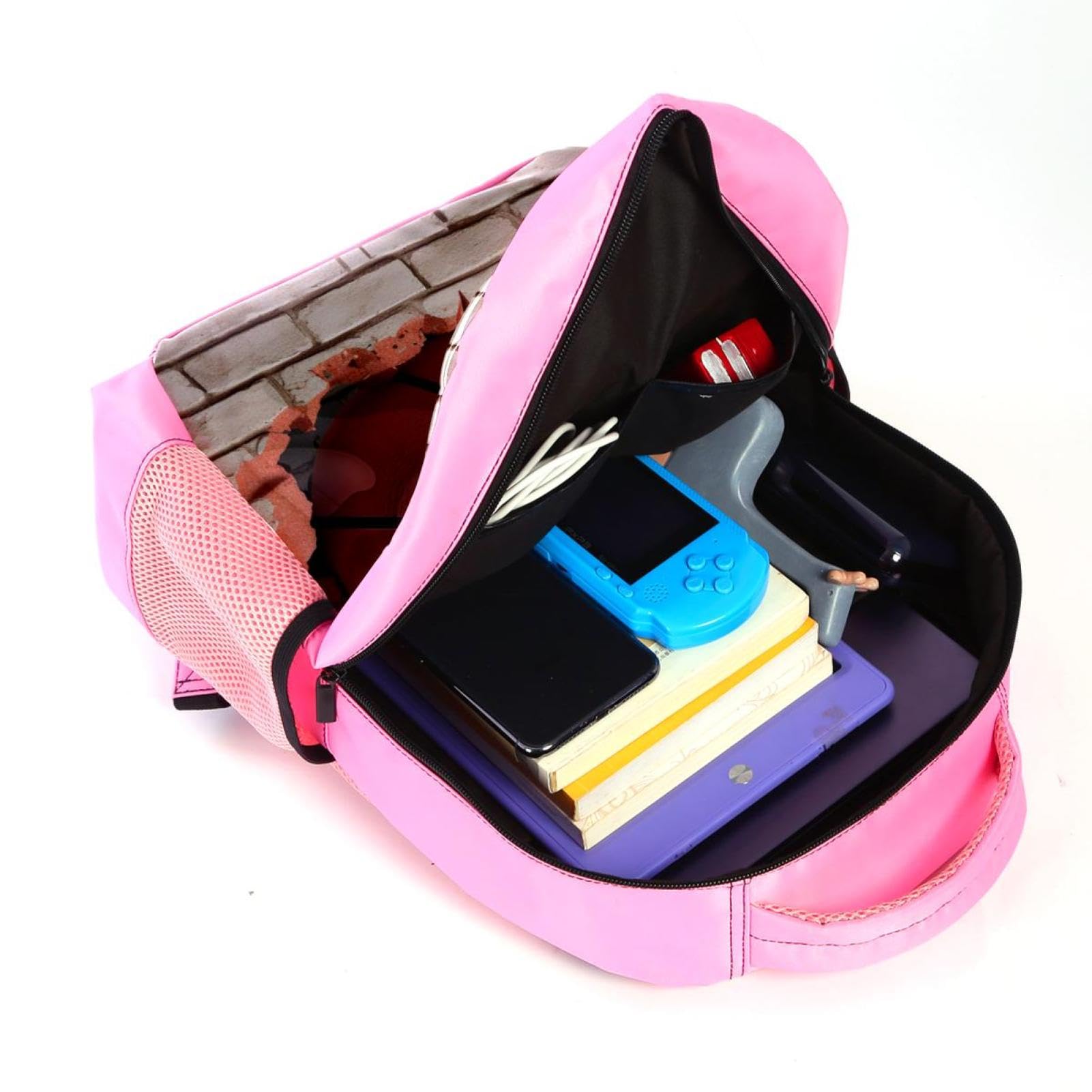 Premium Travel & Work Backpack - Durable Ball Basketball Wall Texture Design - Perfect for Business Trips, Gym, School & Outdoor Adventures