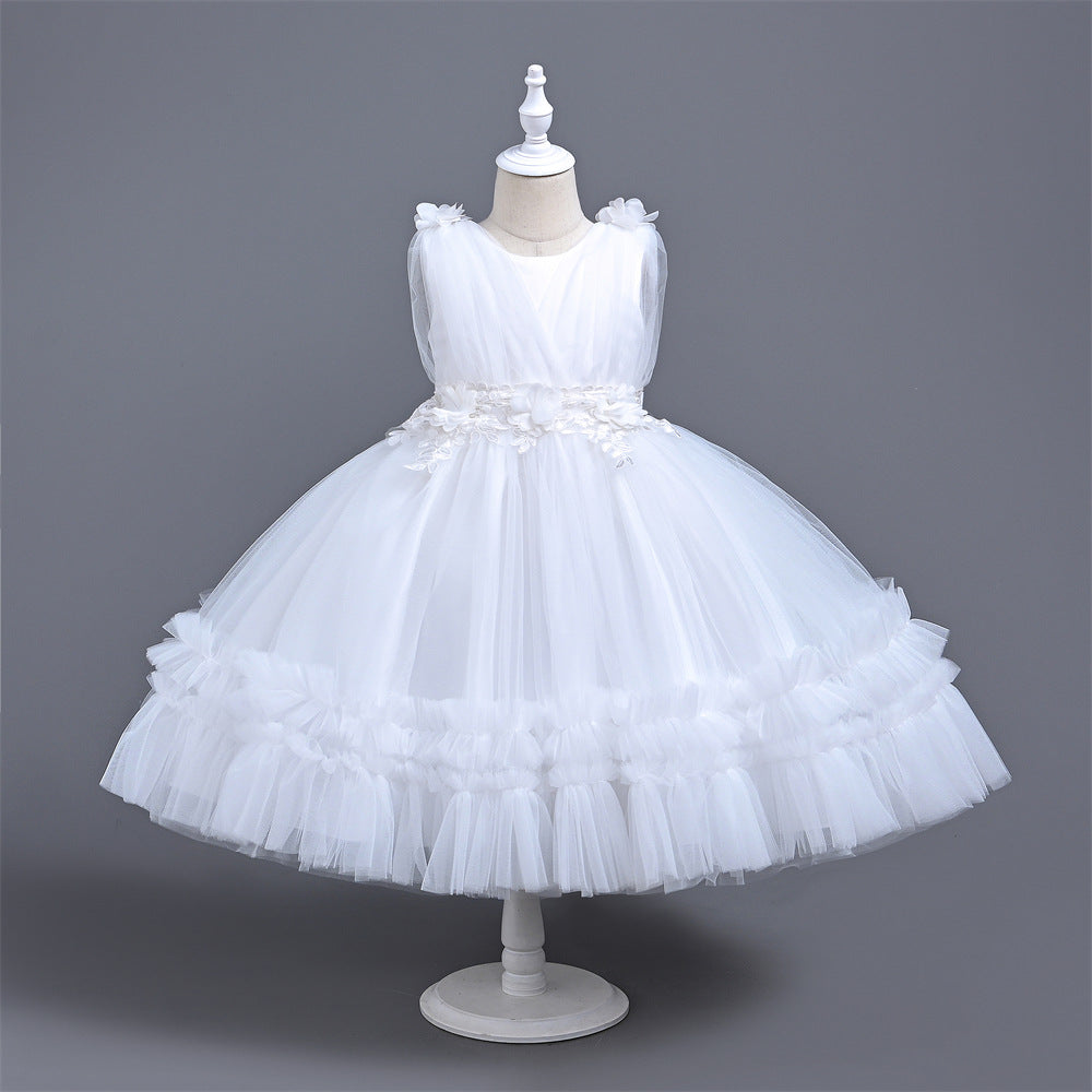 Adorable Baby Girl Christening Dress – Toddler Pageant Princess Gown for Baptism, First Communion & Special Occasions