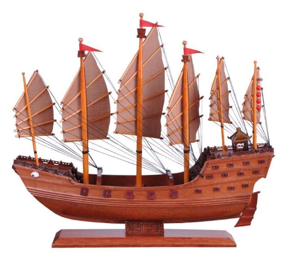 Handmade Rosewood Sailboat Model Ship - Wooden Decorative Boat for Living Room, Office & Shelf Display - Perfect Home Decor & Interior Design Accent for Nautical & Coastal Themes